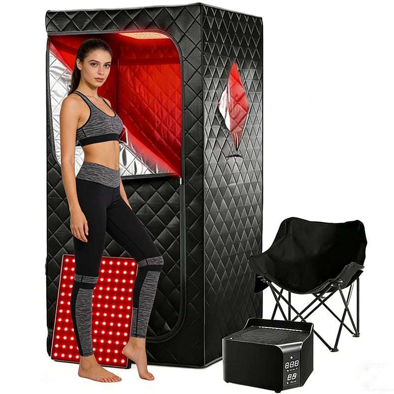 Infrared Home Sauna with Red Light