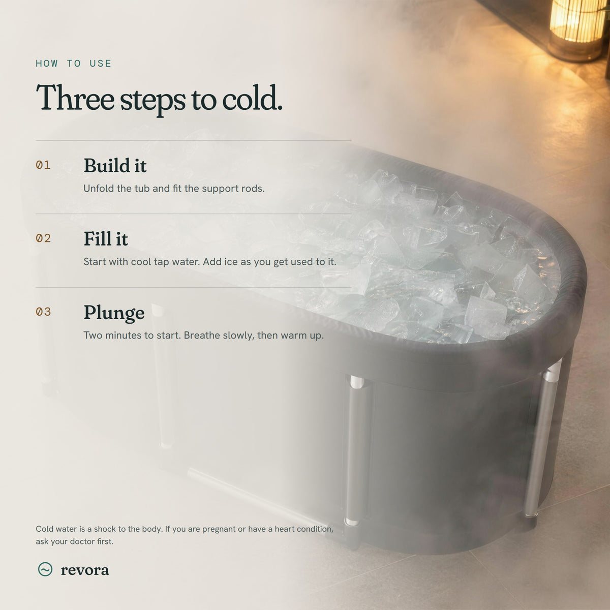 How to use: build it, fill it, plunge for two minutes