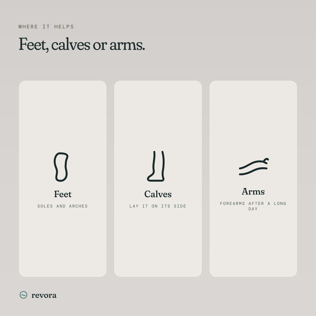 Use it for feet, calves or arms