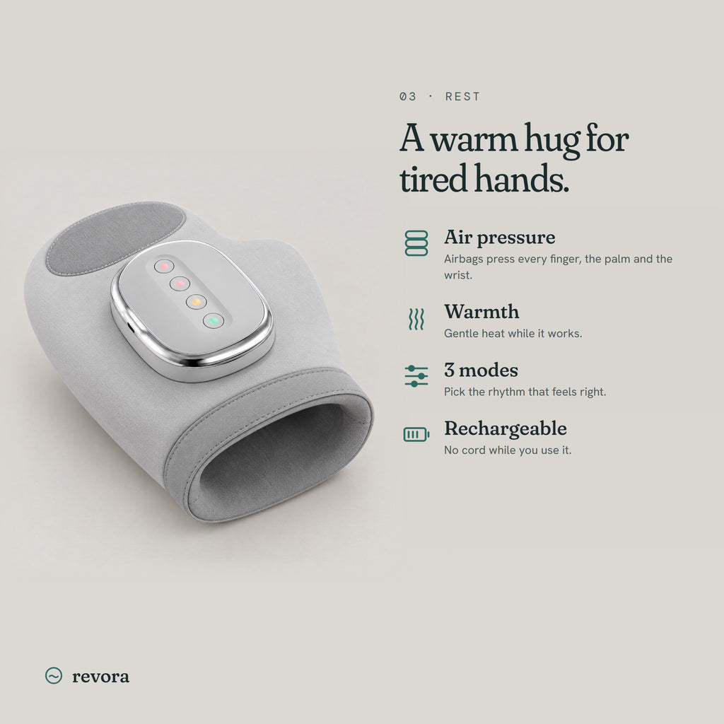 Features: air pressure, warmth, three modes, rechargeable