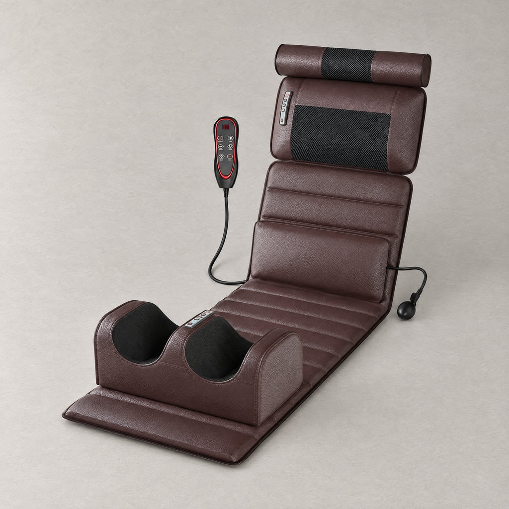 Revora Full Body Massage Mat with neck pillow, foot section and hand remote