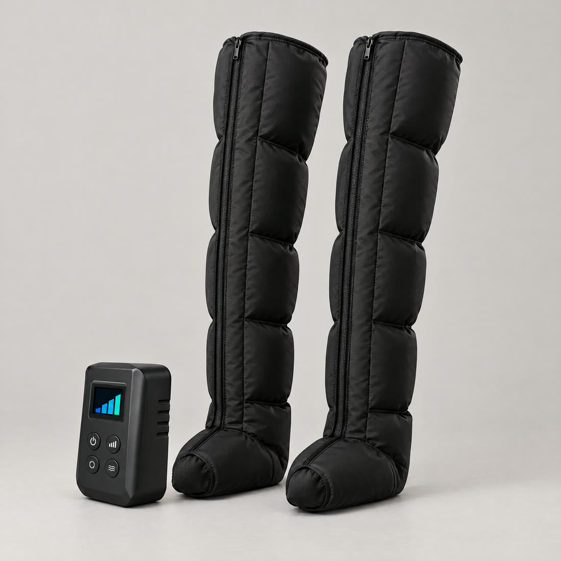The Compression Recovery Boots with their control unit